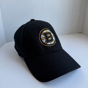 Boston Bruins Hockey Stretch Fit New Era Hat S/M Wool Baseball Cap Small Medium